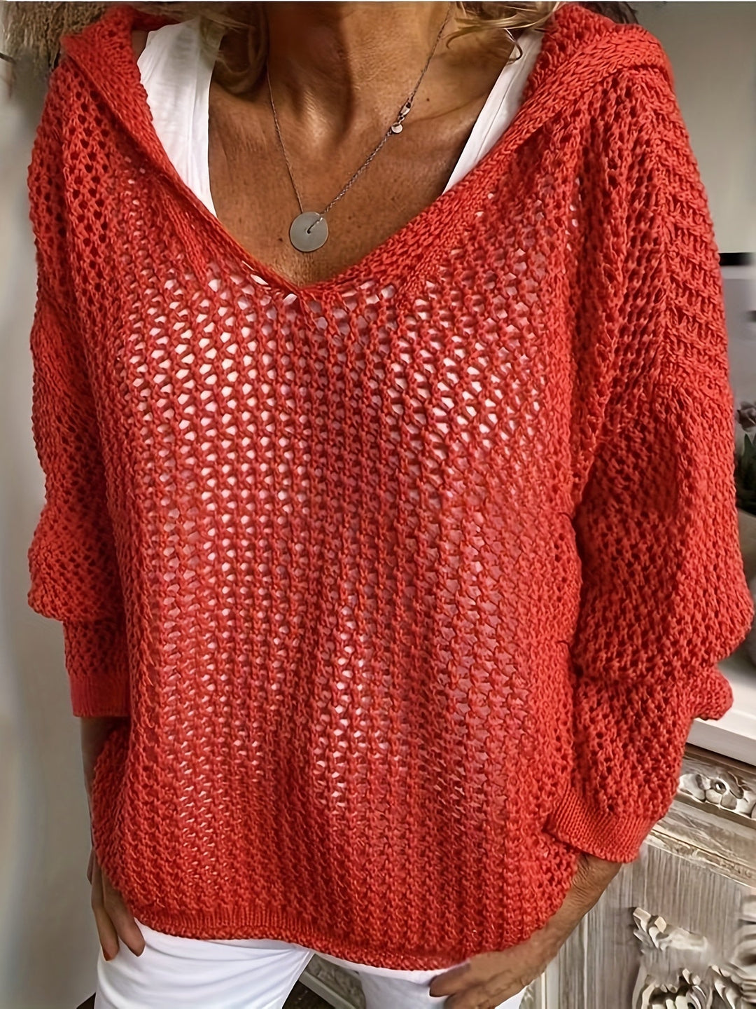 Freya | Cozy Hooded Knit Pullover