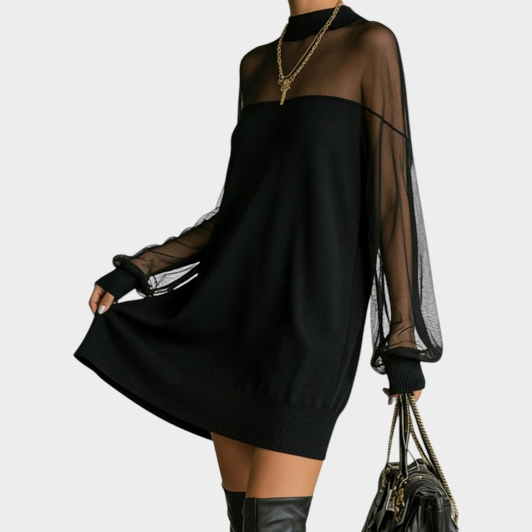 Sheer Nights Mini Dress