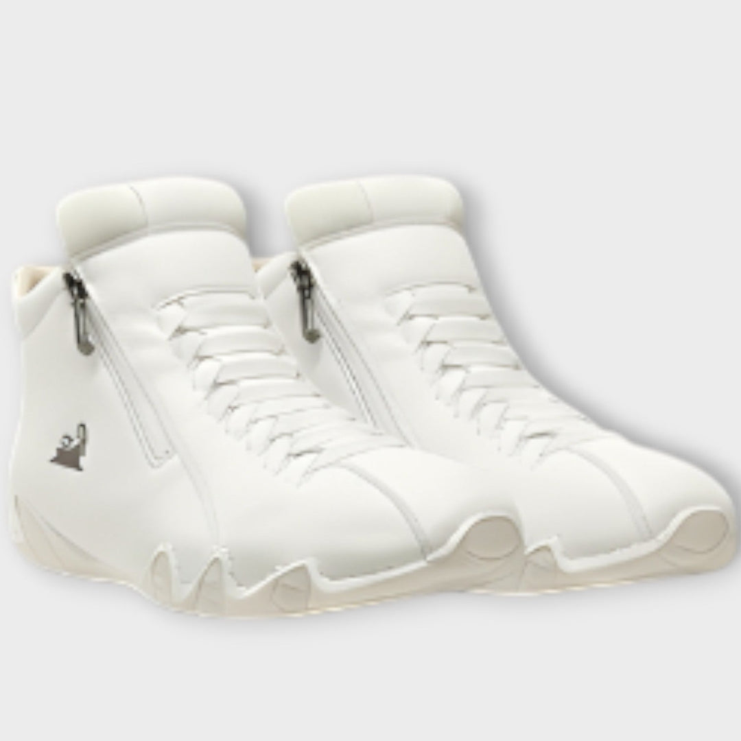Sleek Minimalist Side-Zip Sneakers