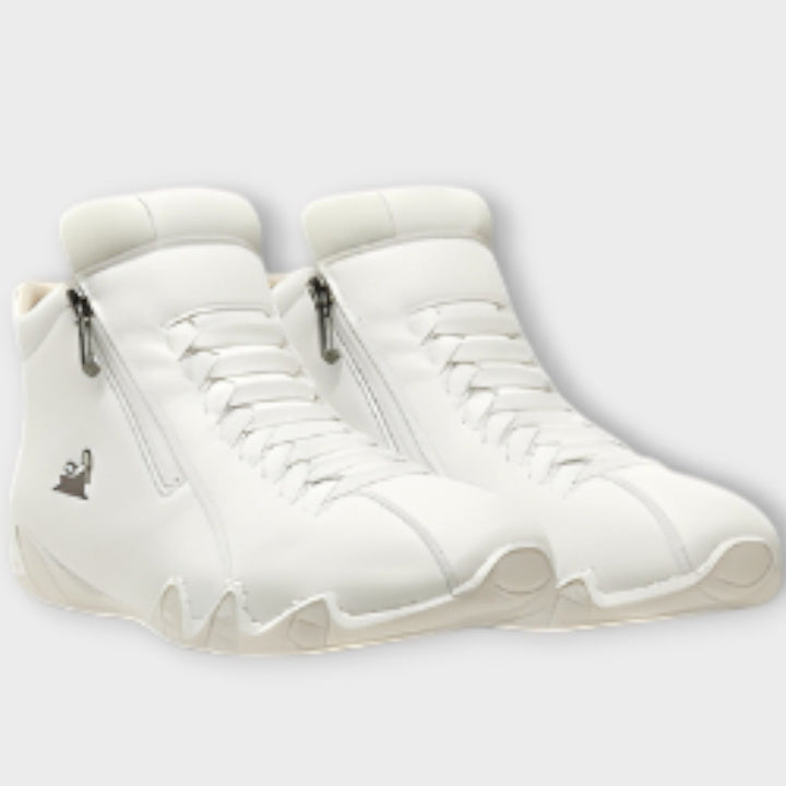 Sleek Minimalist Side-Zip Sneakers