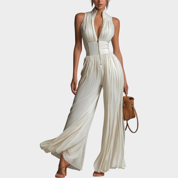 Elegant Pleated Jumpsuit