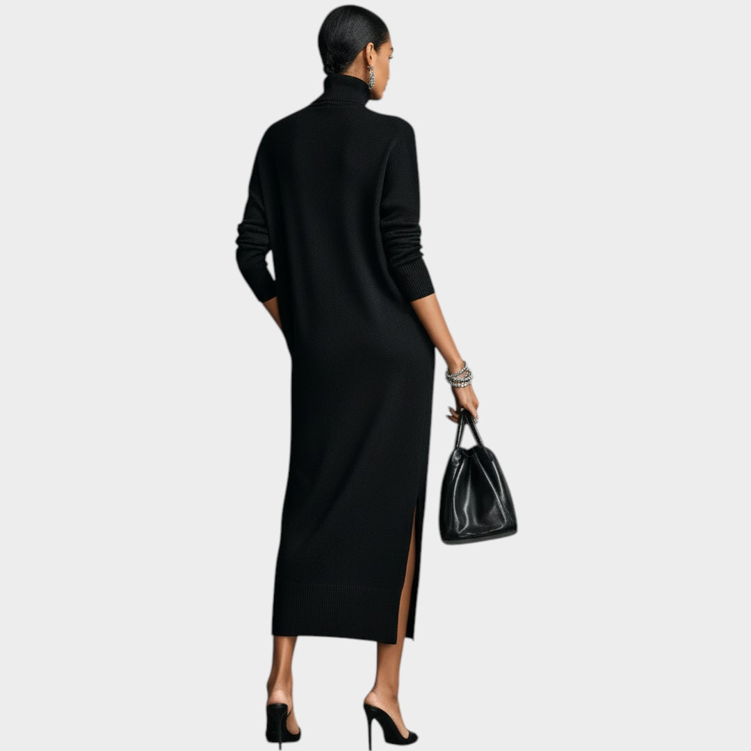 Effortless Turtleneck Midi Dress