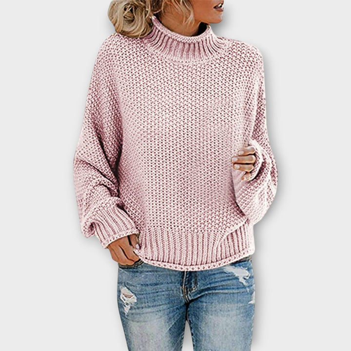 Relaxed Fit Knit Turtleneck Sweater