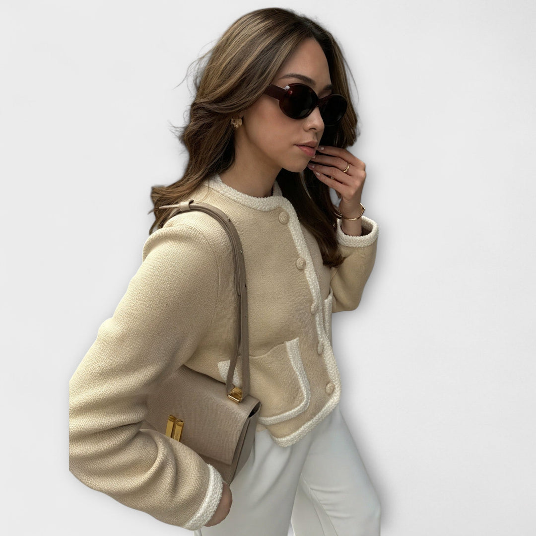 Elegant Cardigan with Stylish Decorative Pockets