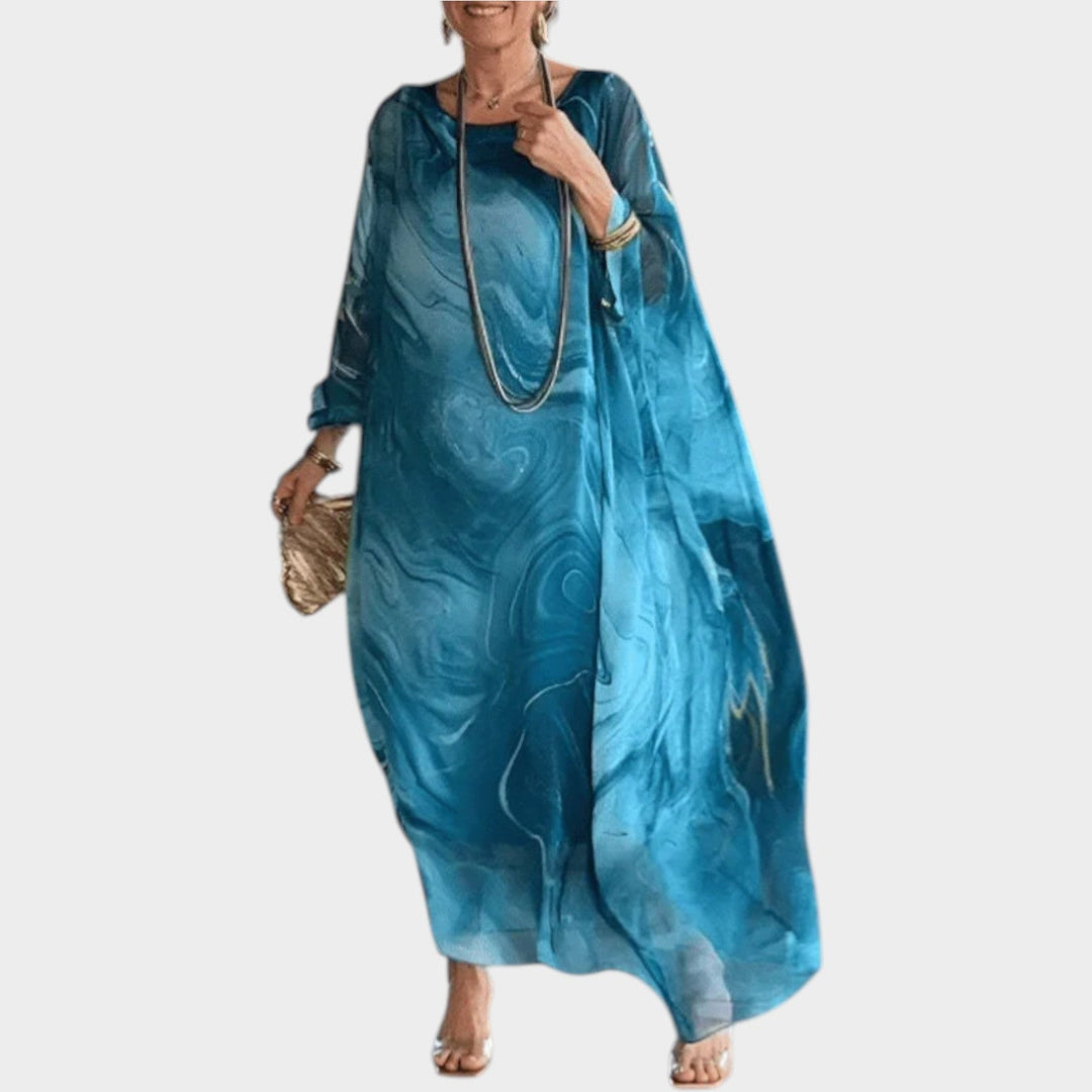 Artistic Flow Maxi Kaftan Dress