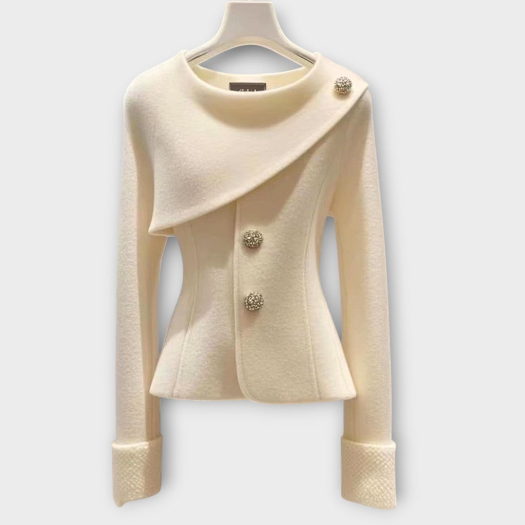 Off-Center Button Blazer