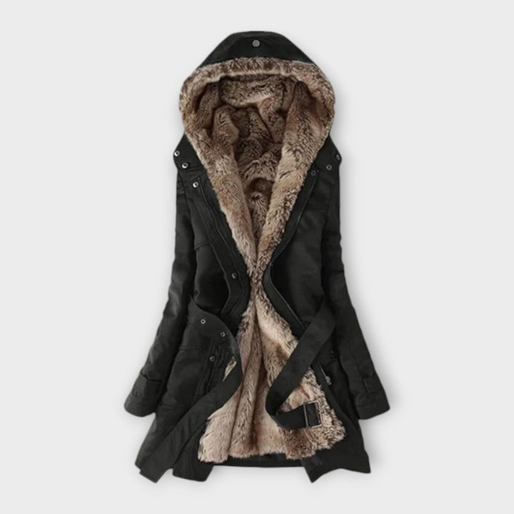 Mikash - Floral-Lined Wool Coat