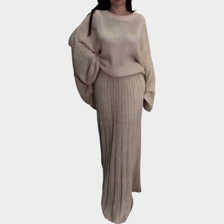 Elegant Knit Two-Piece Set