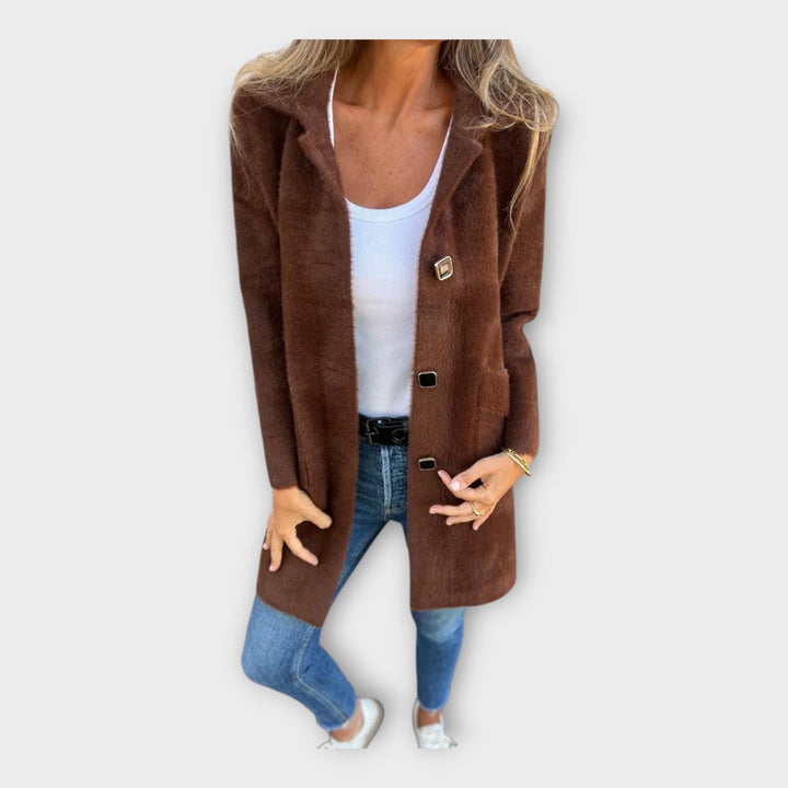 Elegant Closure Wool Coat