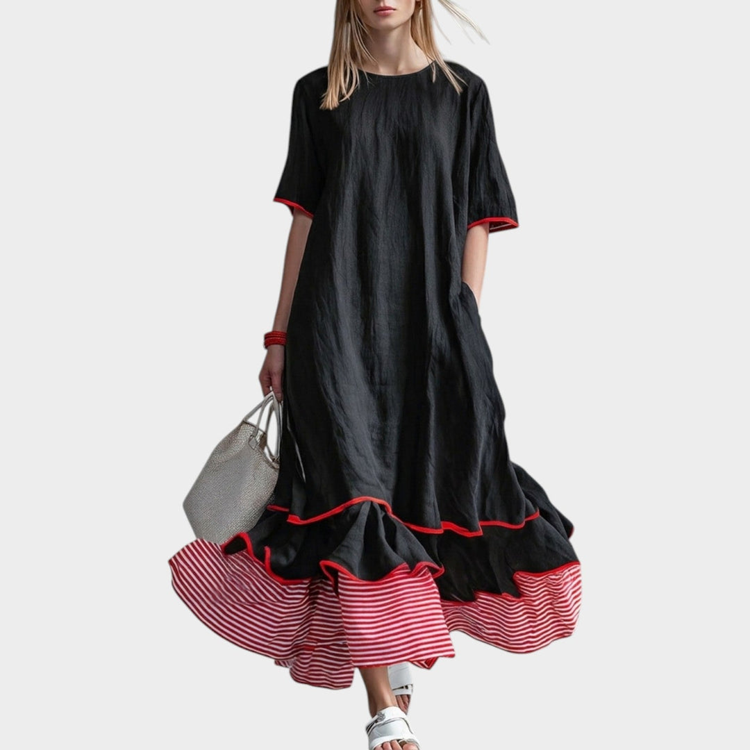 Airy Charm Tiered Dress