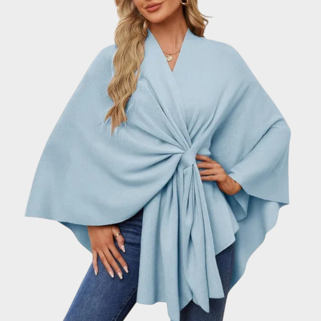 Chic Draped Cape Top