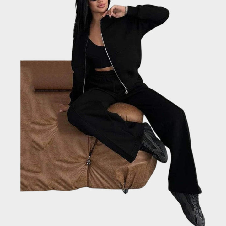 Chic Zip-Up Lounge Set