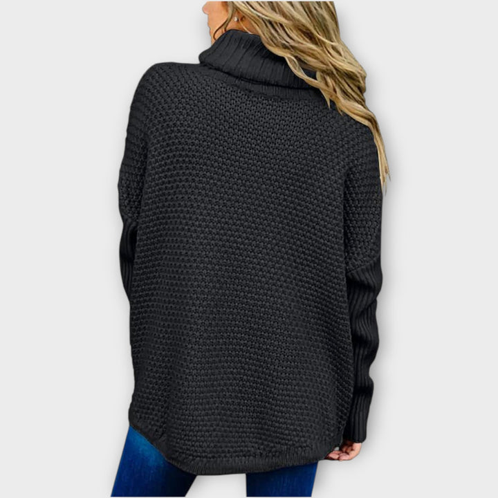 Warm and Chunky Knit Turtleneck Sweater