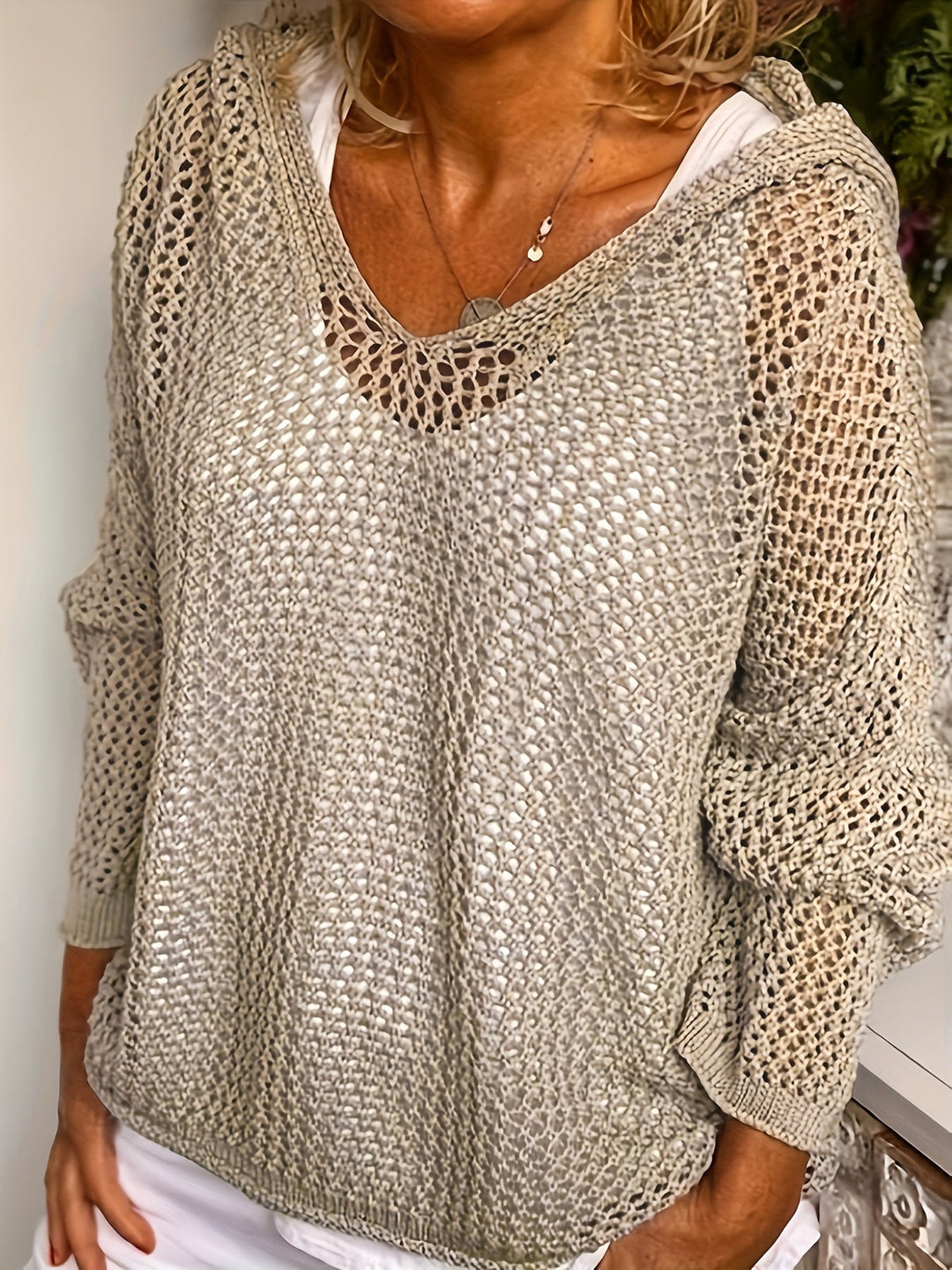 Freya | Cozy Hooded Knit Pullover