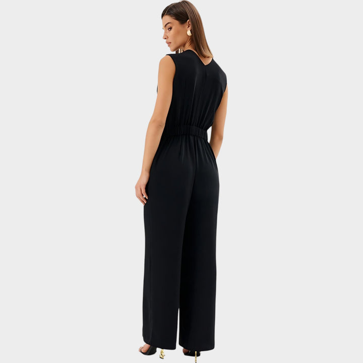 Tailored Sleeveless Blazer Jumpsuit
