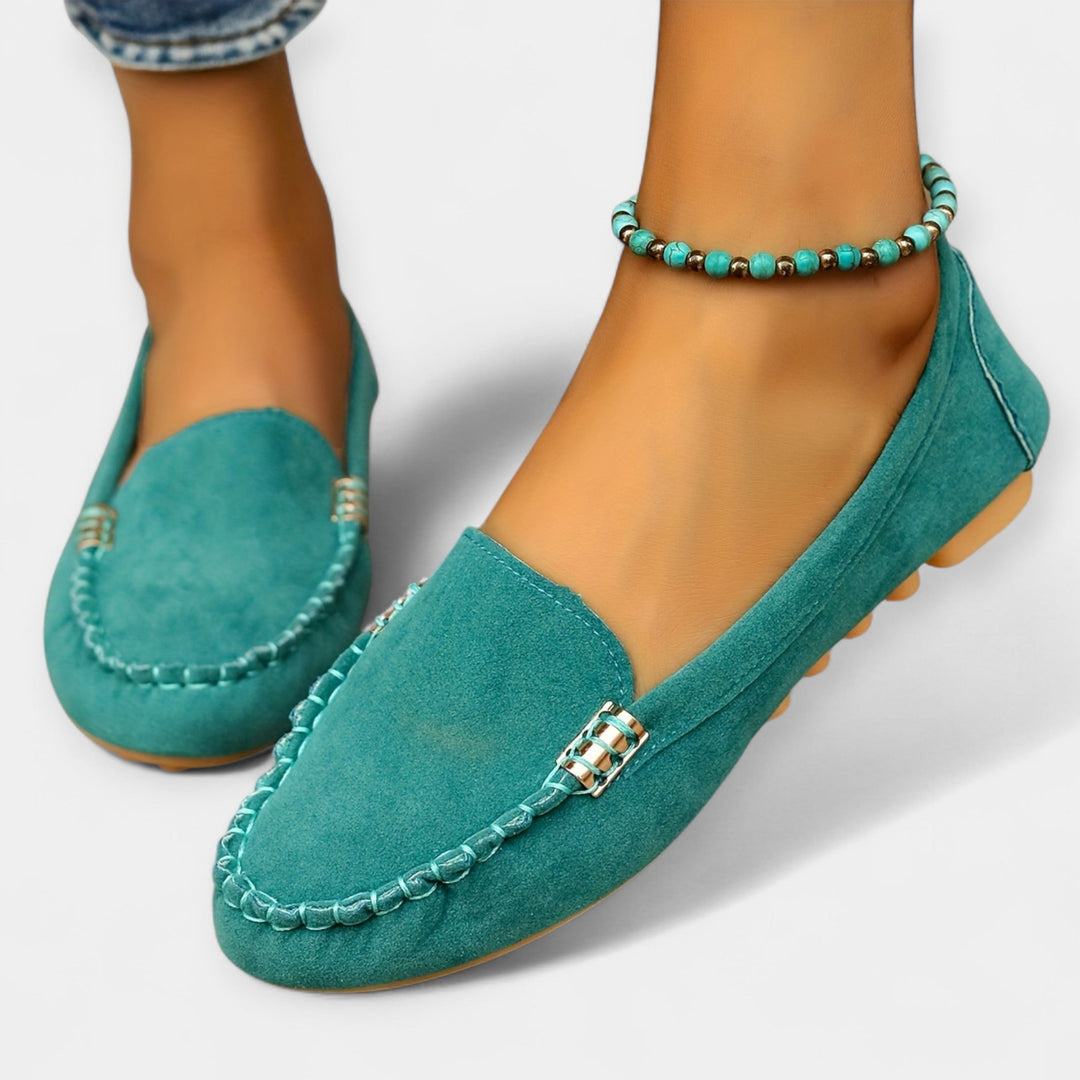 Loafers with Metallic Details