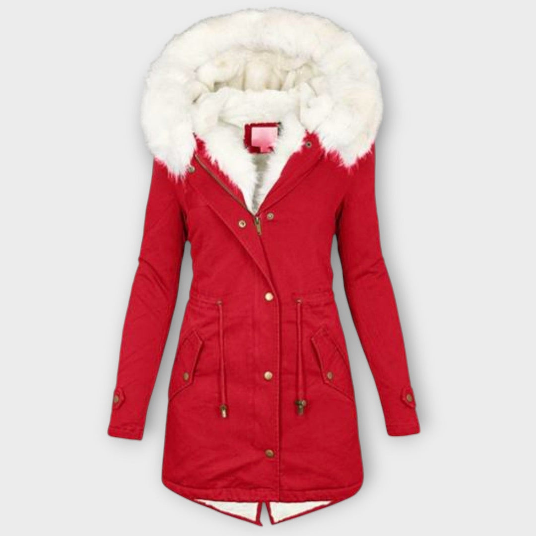Warm Faux-Fur Trimmed Winter Parka