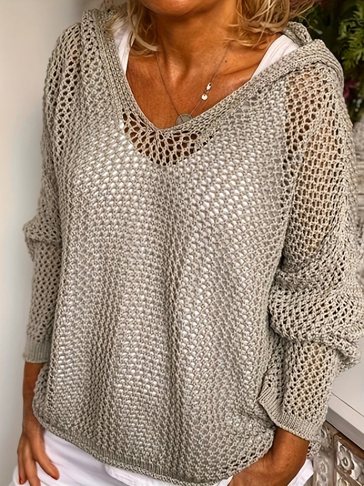 Freya | Cozy Hooded Knit Pullover