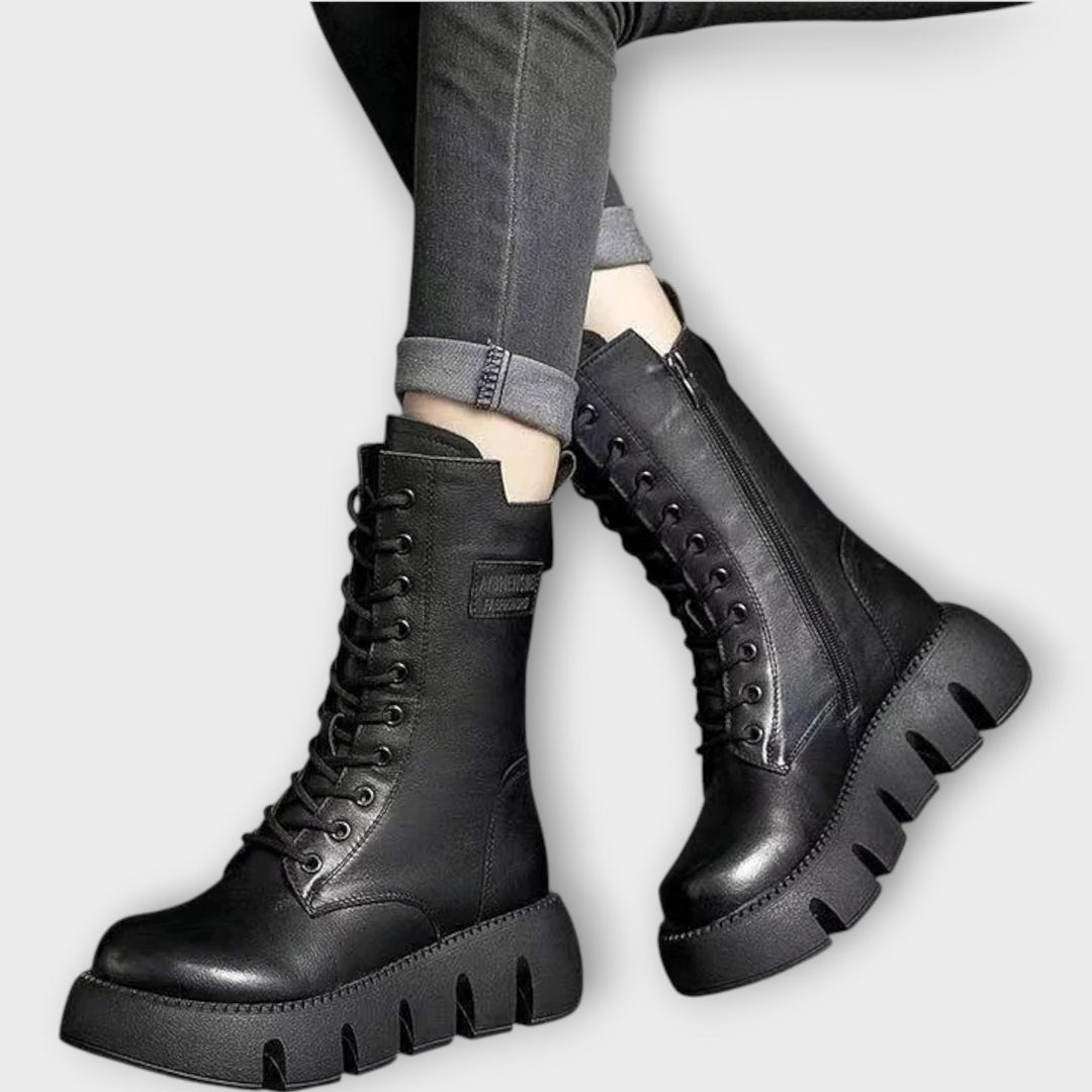 Statement-Making Chunky Combat Boots
