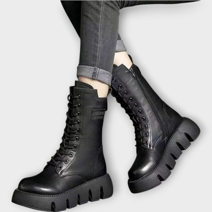Statement-Making Chunky Combat Boots