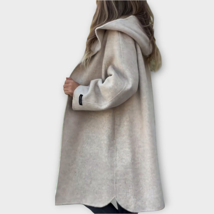 Cozy Midi Coat with Hood