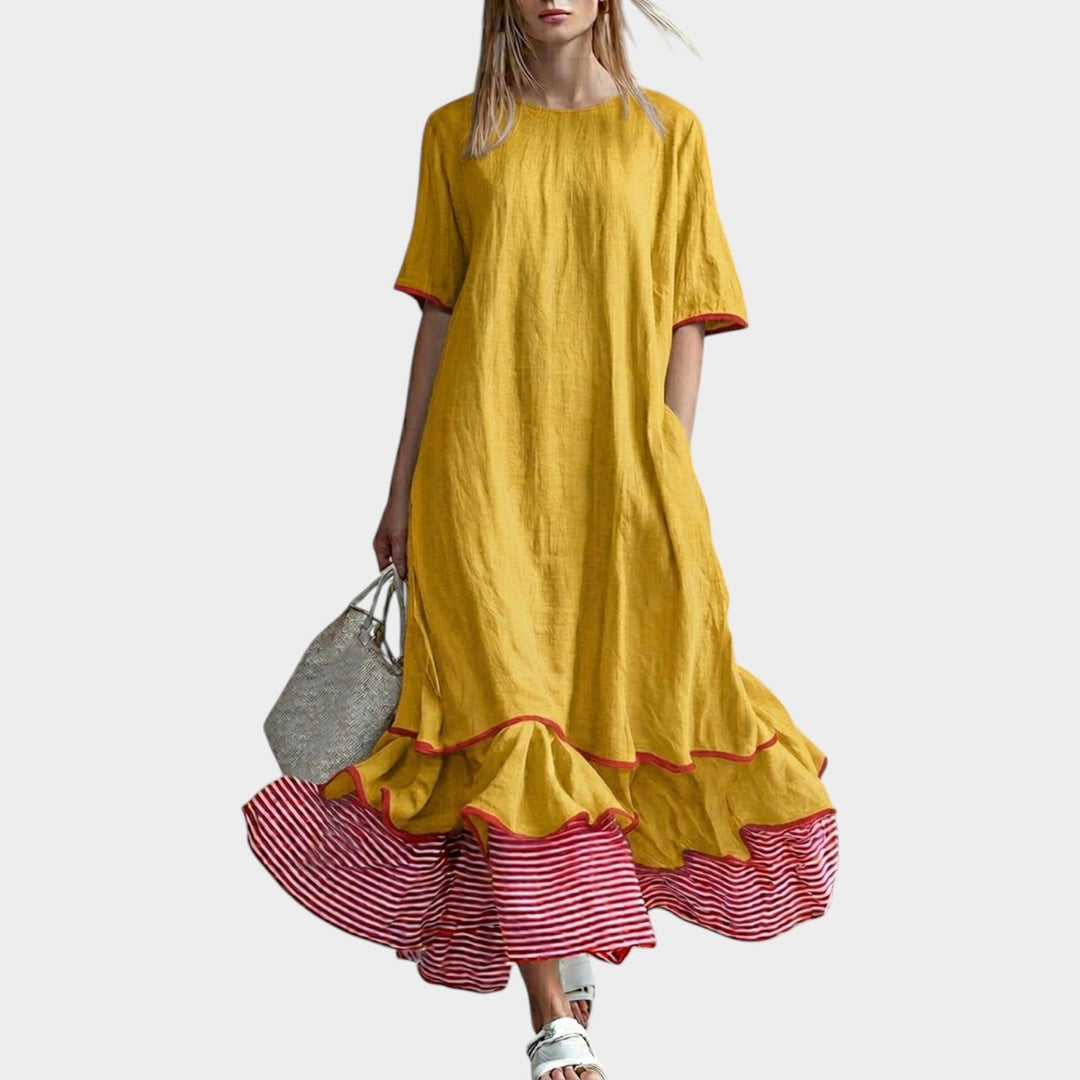 Airy Charm Tiered Dress