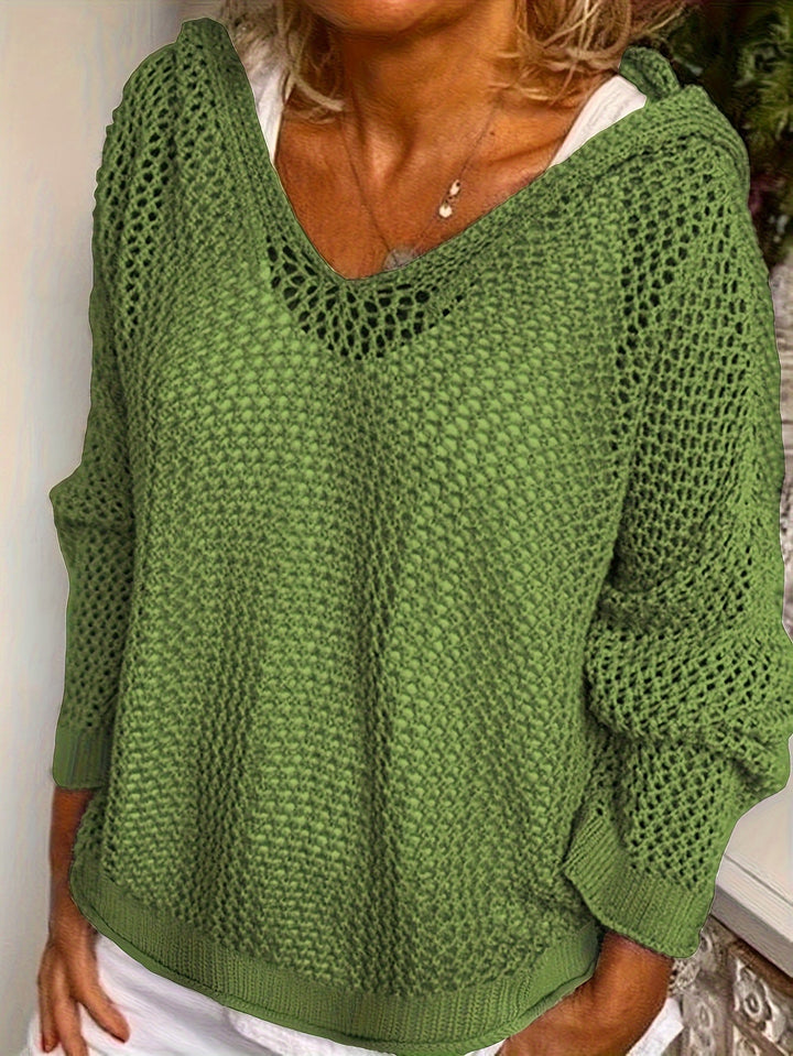 Freya | Cozy Hooded Knit Pullover