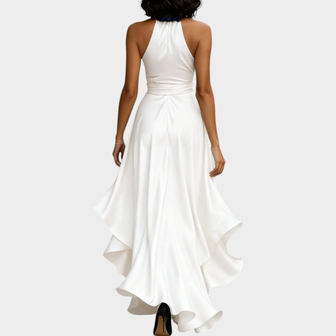 Halter Wrap Evening Gown