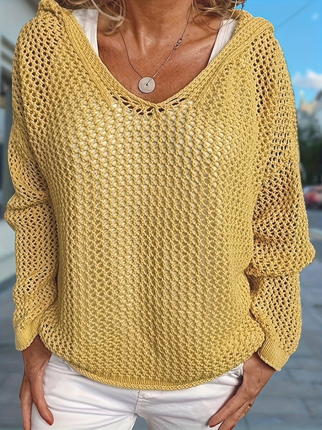 Freya | Cozy Hooded Knit Pullover