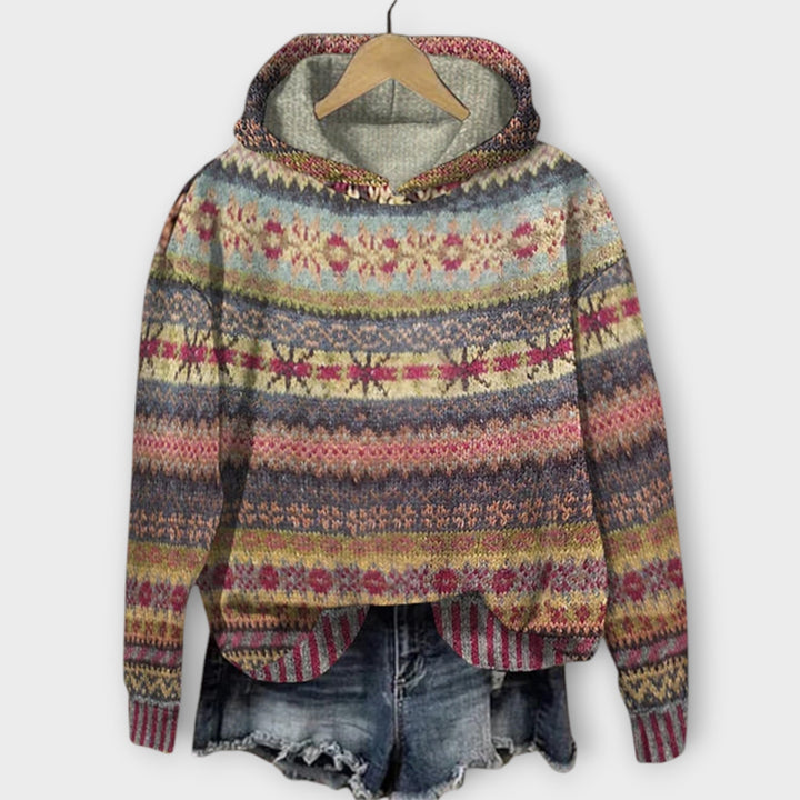 Chic Knit Hoodie with Cozy Patterns for Effortless Daily Wear