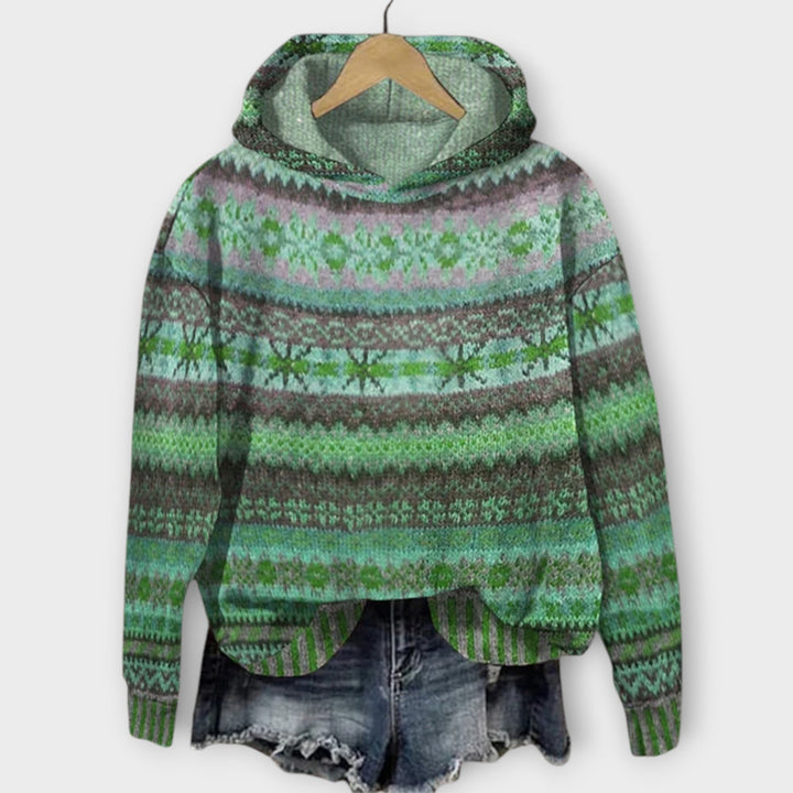 Chic Knit Hoodie with Cozy Patterns for Effortless Daily Wear