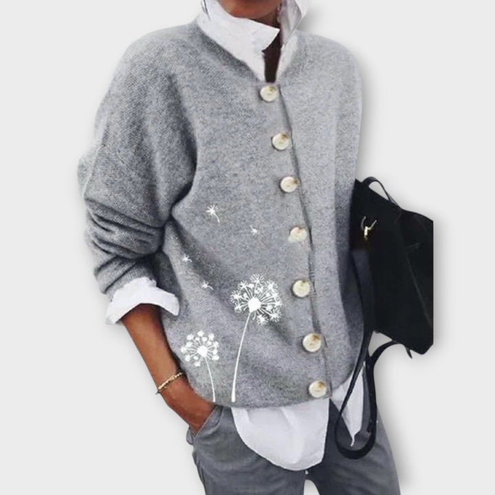 Comfortable Dandelion Button-Up Cardigan