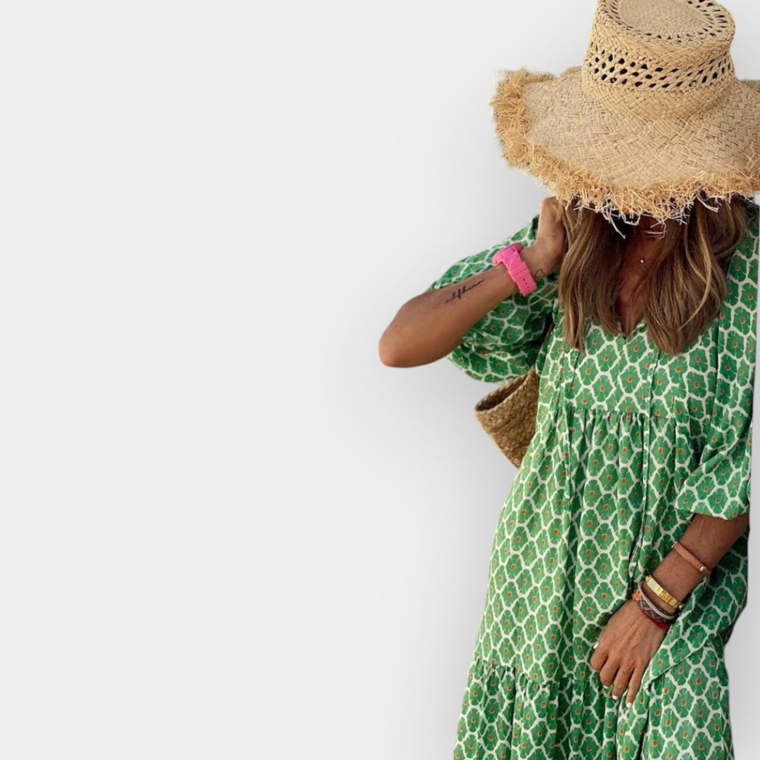 Floral Design Dress