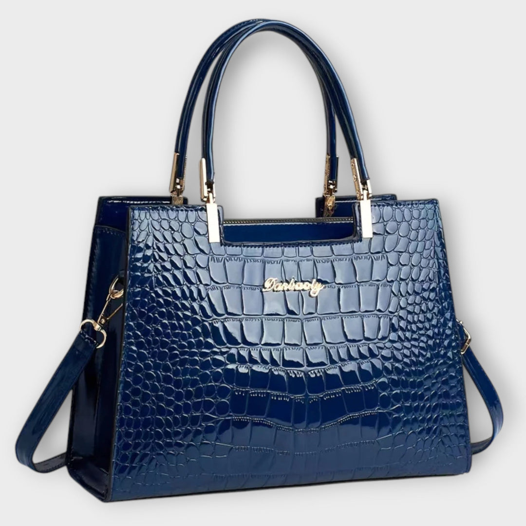 Shiny Handmade Croco Bag