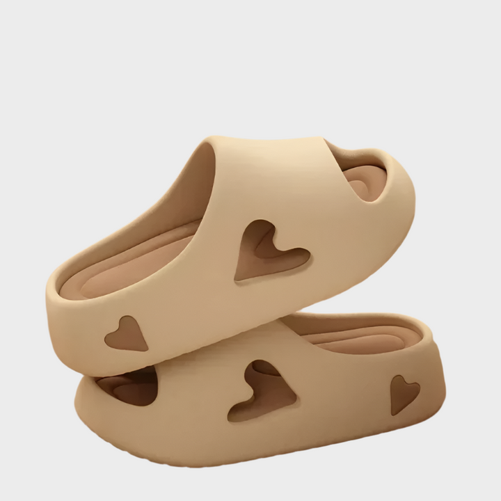Flip Flops with Playful Heart Shape