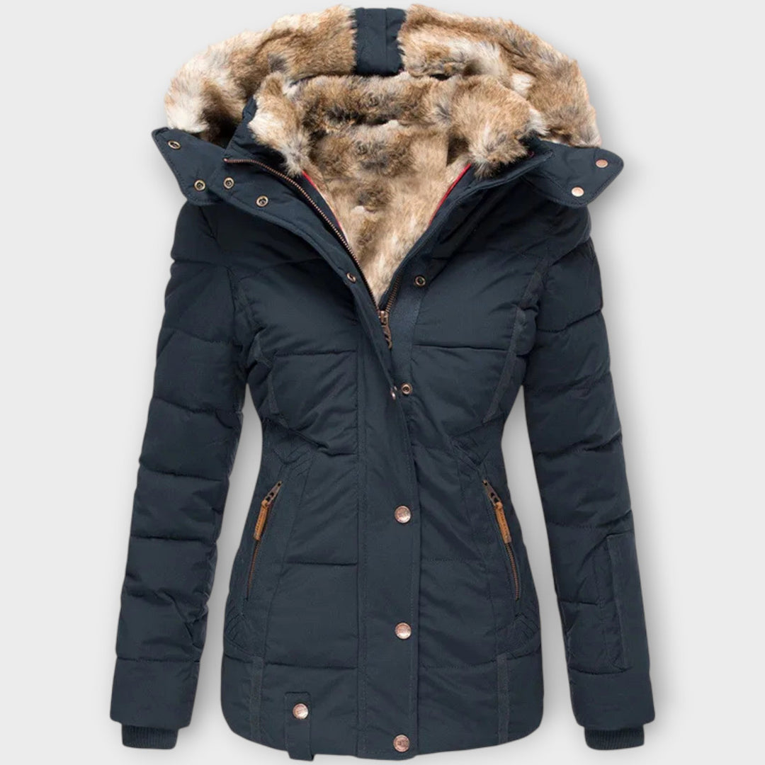 Premium Winter Parka Featuring Faux Fur Hood