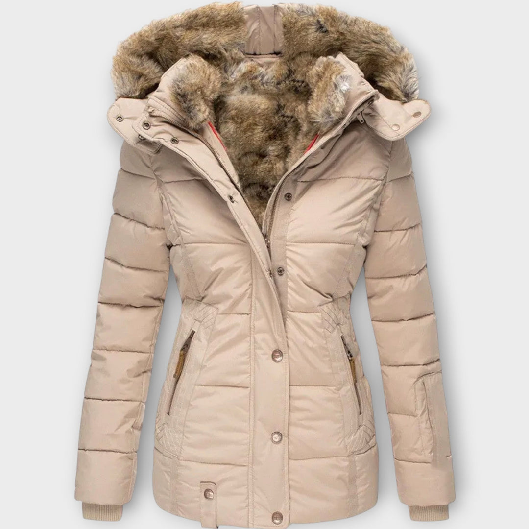 Premium Winter Parka Featuring Faux Fur Hood