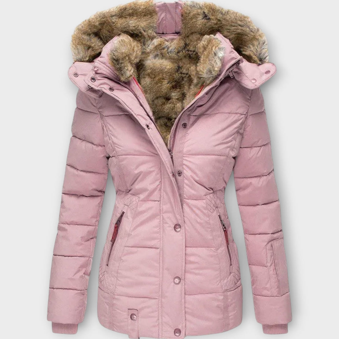 Premium Winter Parka Featuring Faux Fur Hood
