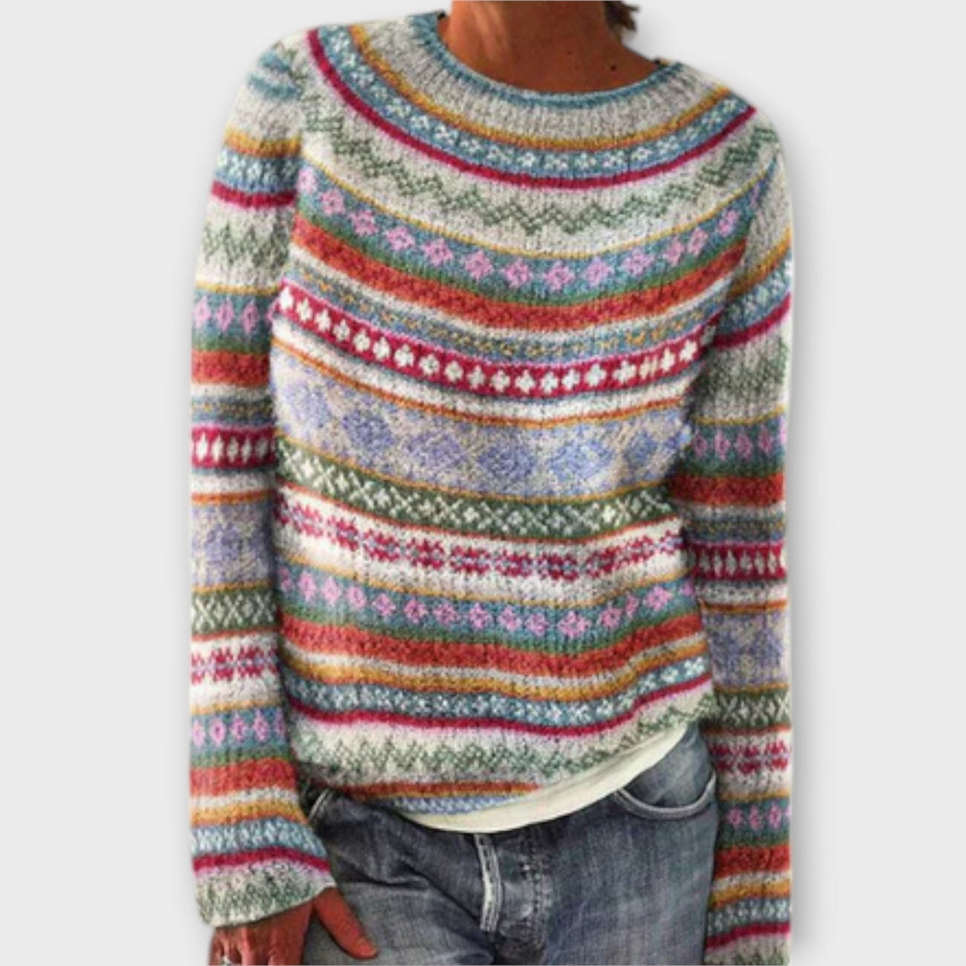 Suzu - Vintage Knitted Sweater for Women