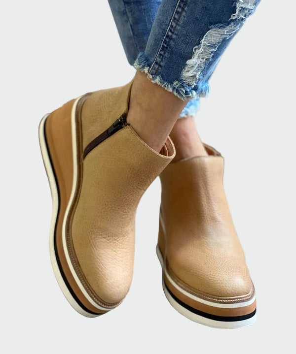 Inca Leather Ankle Booties