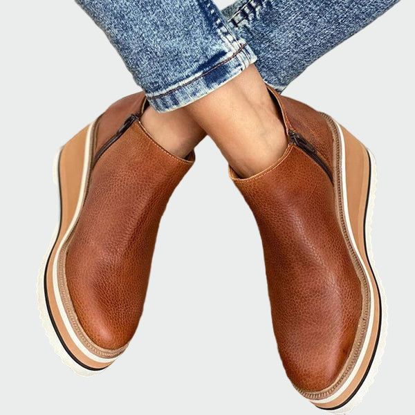 Inca Leather Ankle Booties