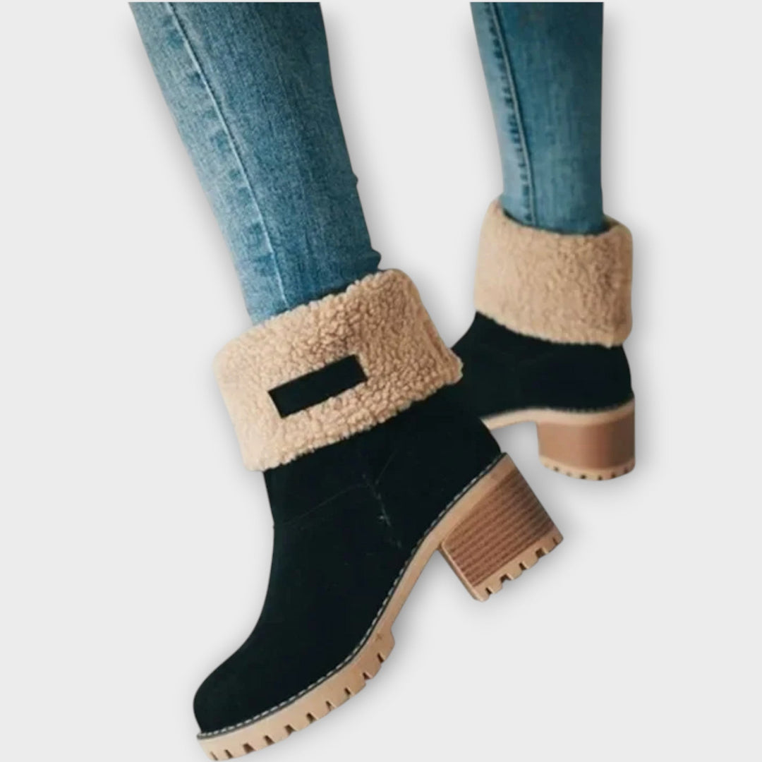 Cozy Faux Fur-Lined Winter Ankle Boots