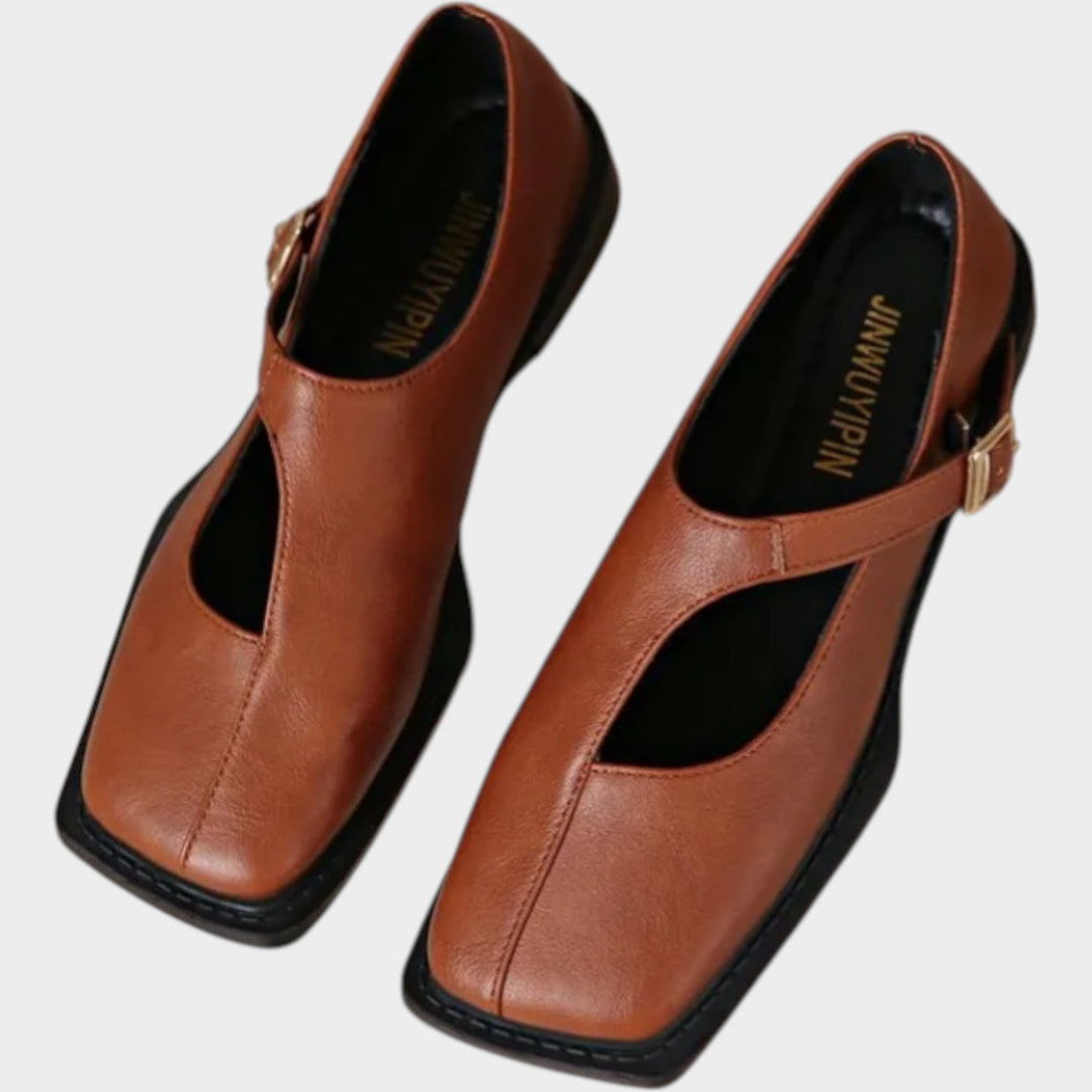Classic T‑Strap Flat Shoes