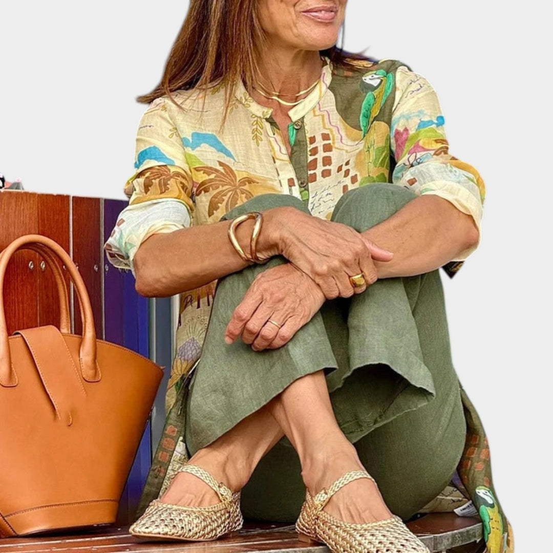 Tropical Print Layered Set