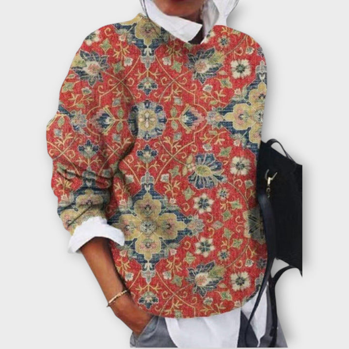 Artfully Designed Sweater with Elegant Patterns