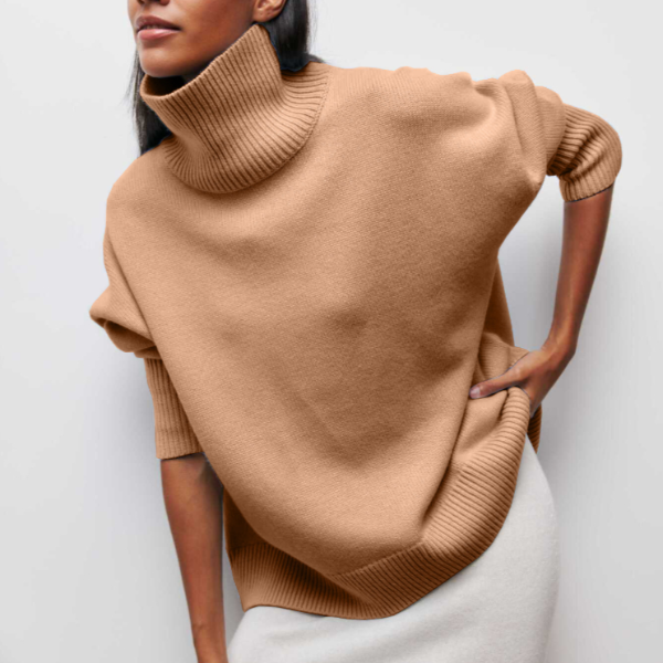 Katrielle - Comfortable High Neck Sweater
