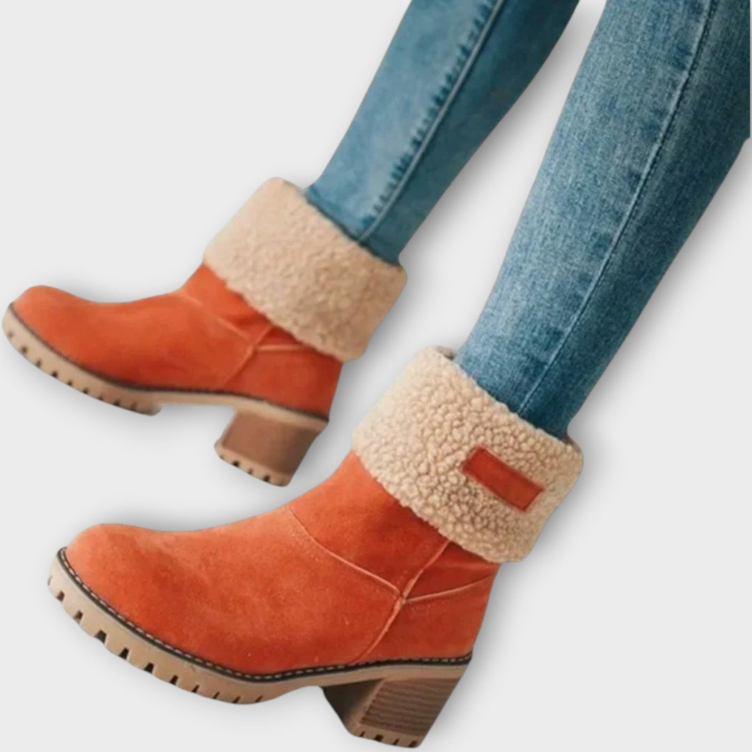 Cozy Faux Fur-Lined Winter Ankle Boots
