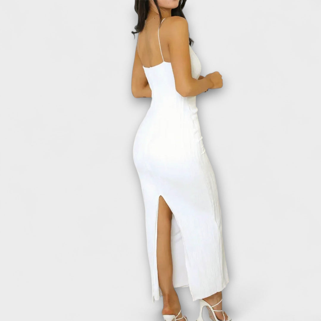 Elegant Long Sleeveless Dress