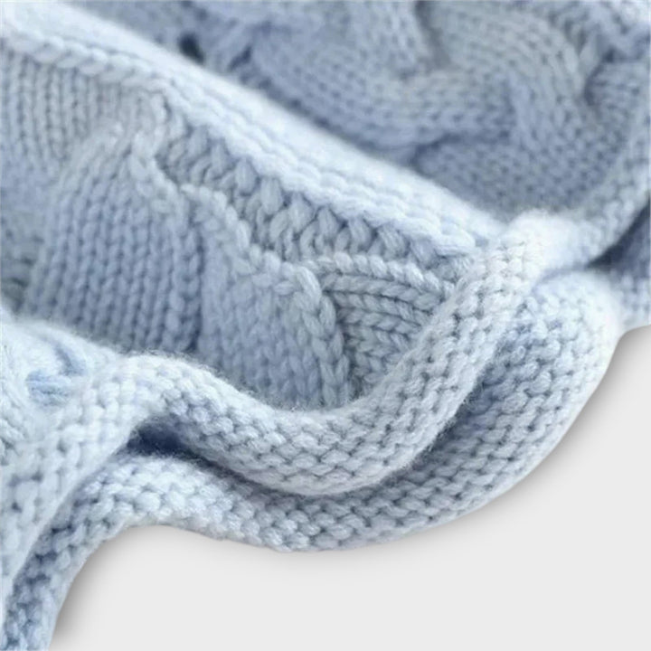 Soft Textured Knit Turtleneck Pullover