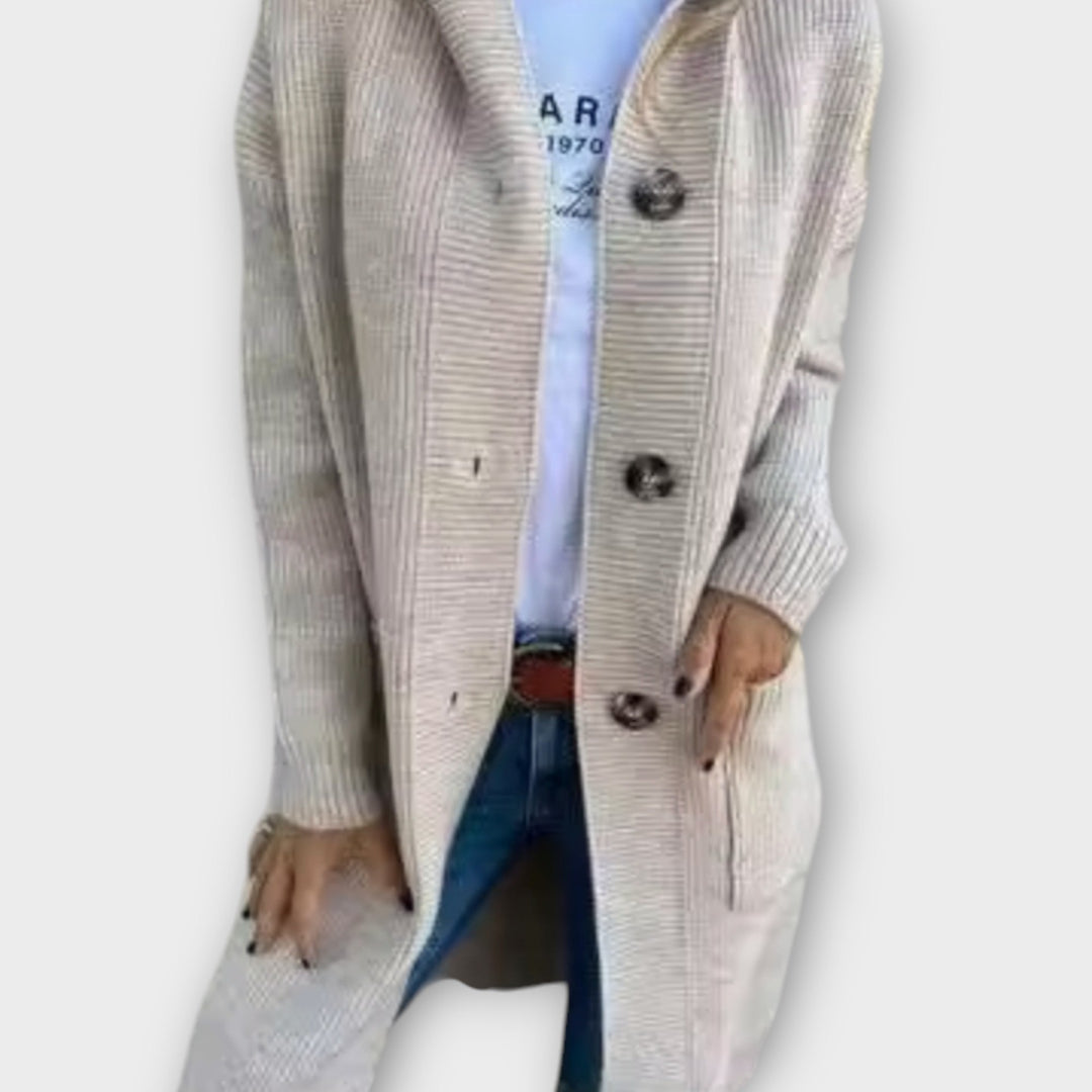 Comfortable Longline Cardigan with Button Front